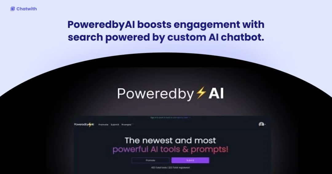 Engagement boost with search powered by custom AI agent